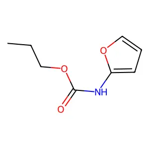 2-Furancarbamic acid, propyl ester structure