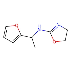 Furfurylamine, alpha-methyl-N-(2-oxazolinyl)- structure