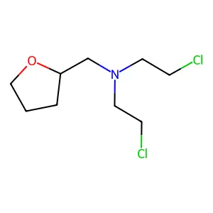 Furfurylamine, tetrahydro-N,N-bis(2-chloroethyl)- structure