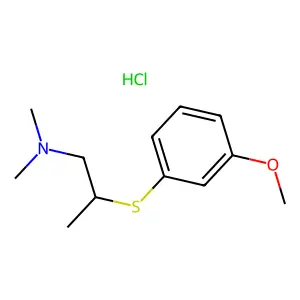 Propylamine, 2-(m-anisylthio)-N,N-dimethyl-, hydrochloride structure
