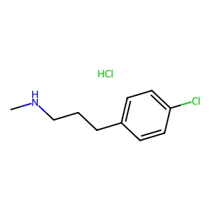 3-(4-Chlorophenyl)-N-methylpropan-1-amine--hydrogen chloride (1/1) structure