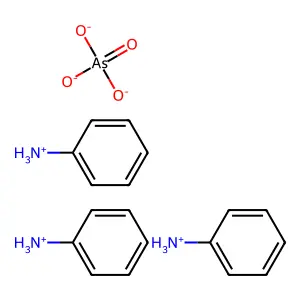 Arsoric acid--aniline (1/3) structure