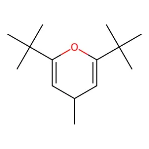 4H-Pyran, 2,6-bis(1,1-dimethylethyl)-4-methyl- structure