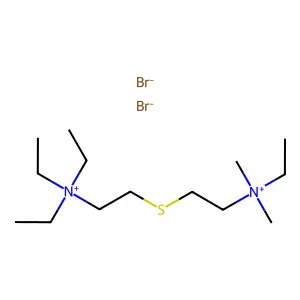 Ammonium, N,N-dimethyl-N,N',N',N'-tetraethyl-N,N'-thiodiethylenedi-, dibromide structure