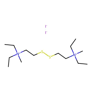 Ammonium, dithiodiethylenebis(diethylmethyl-, diiodide structure