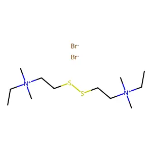 Ammonium, dithiodiethylenebis(ethyldimethyl-, dibromide structure