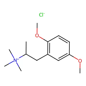 1-(2,5-Dimethoxyphenyl)-N,N,N-trimethylpropan-2-aminium chloride structure