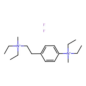 Ammonium, ((p-diethylmethylammonio)phenethyl)diethylmethyl-, diiodide structure