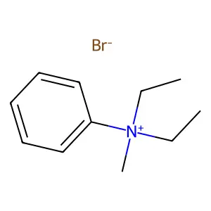 Ammonium, diethylmethylphenyl-, bromide structure