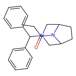 3-Diphenylmethyl-8-propionyl-3,8-diazabicyclo(3.2.1)octane structure