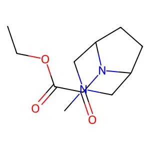 3,8-Diazabicyclo(3.2.1)octane, 8-ethoxydicarbonyl-3-methyl- structure