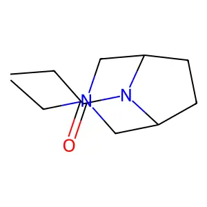 3-Ethyl-8-propionyl-3,8-diazabicyclo(3.2.1)octane structure