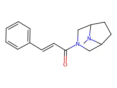 3-(3-Phenylpropenoyl)-8-methyl-3,8-diazabicyclo[3.2.1]octane structure