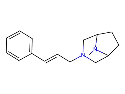 3-(3-Phenylallyl)-8-methyl-3,8-diazabicyclo[3.2.1]octane structure