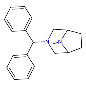 3-Benzhydryl-8-methyl-3,8-diazabicyclo[3.2.1]octane structure