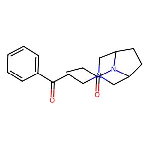 3,8-Diazabicyclo(3.2.1)octane, 3-(2'-(benzoyl)ethyl)-8-propionyl- structure