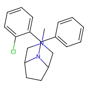 8-(o-Chlorodiphenyl)methyl-3-methyl-3,8-diazabicyclo(3.2.1)octane structure