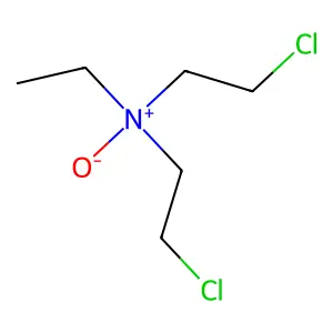 Ethyl-bis(beta-chloroethyl)amine oxide structure