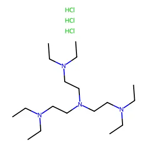 Triethylamine, 2,2',2''-tris(diethylamino)-, trihydrochloride structure