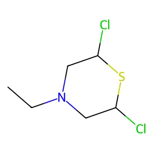 Triethylamine, 2,2'-thiobis(2'',2'''-dichloro-, dihydrochloride structure