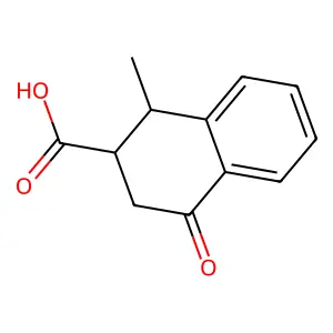 1-Methyl-4-oxo-1,2,3,4-tetrahydronaphthalene-2-carboxylic acid structure