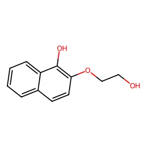 1-Naphthol, 2-(beta-hydroxyethoxy)- structure