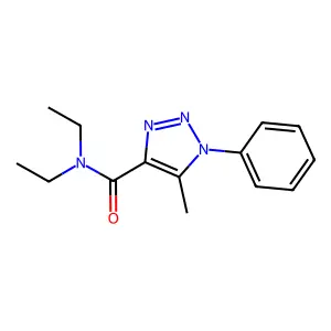 1,2,3-Triazole-4-carboxamide, N,N-diethyl-5-methyl-1-phenyl- structure