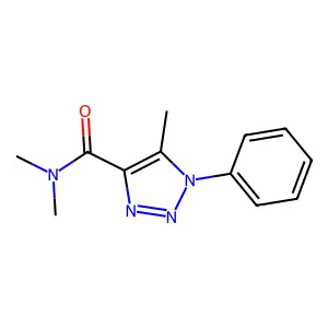 1,2,3-Triazole-4-carboxamide, N,N-dimethyl-5-methyl-1-phenyl- structure