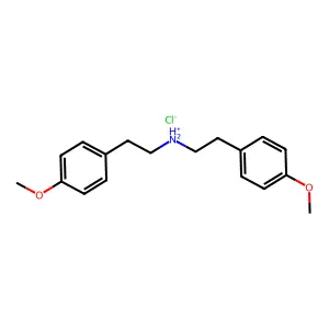 Diphenethylamine, p,p'-dimethoxy-, hydrochloride structure