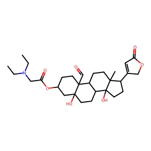 Strophanthidin-3-diethylaminoacetate structure