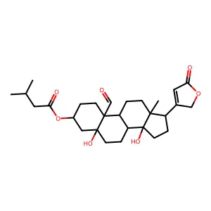 i-Valeryl-k-strophanthidin structure