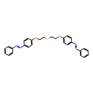 Bis(beta-(p-phenylazophenoxy)ethyl) sulfide structure