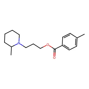 p-Toluic acid, 3-(2'-methylpiperidino)propyl ester structure