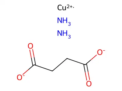 Copper;azanide;butanedioate structure