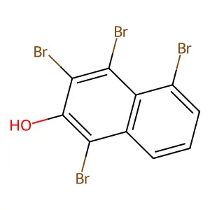 2-Naphthol, tetrabromo- structure