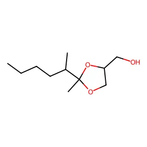 1,3-Dioxolane-4-methanol, 2-methyl-2-(methylpentyl)- structure