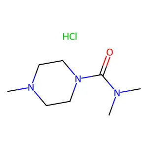 1-Piperazinecarboxamide, N,N,4-trimethyl-, hydrochloride structure