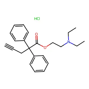 Ethanol, diethylamino-, alpha-allyl-diphenylacetate, hydrochloride structure