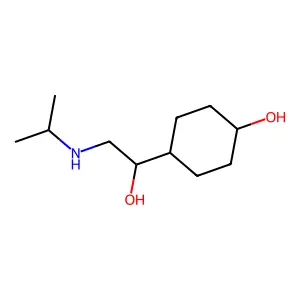 Cyclohexanemethanol, 4-hydroxy-alpha-(isopropylaminomethyl)- structure