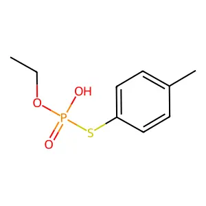 Phosphorothioic acid, O-ethyl S-(4-methylphenyl) ester structure