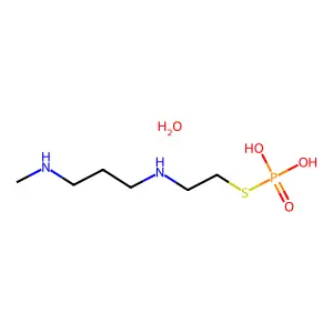 Phosphorothioic acid, S-(2-((3-methylaminopropyl)amino)ethyl) ester, hydrate structure