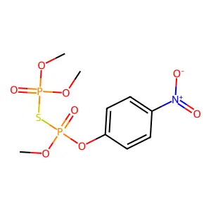O,O,O-Trimethyl O-(4-nitrophenyl) thiodiphosphate structure