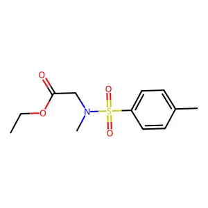 Sarcosine, N-(p-tolylsulfonyl)-, ethyl ester structure