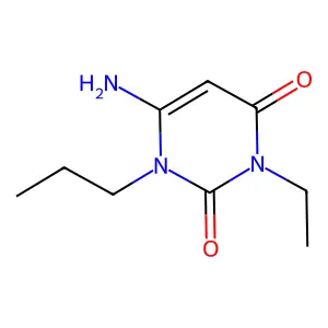 6-Amino-3-ethyl-1-propyl-2,4(1H,3H)-pyrimidinedione structure
