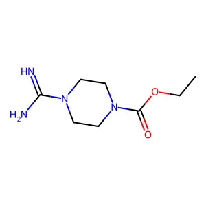 Ethyl 4-carbamimidoylpiperazine-1-carboxylate structure