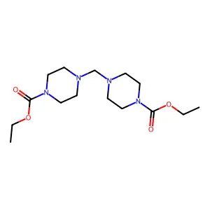 1-Piperazinecarboxylic acid, 4,4'-methylenedi-, diethyl ester structure