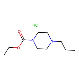 1-Piperazinecarboxylic acid, 4-propyl-, ethyl ester, hydrochloride structure