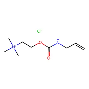 Ammonium, (2-hydroxyethyl)trimethyl-, chloride, allylcarbamate structure