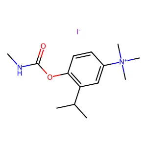 Ammonium, (4-hydroxy-m-cumenyl)trimethyl-, iodide, methylcarbamate structure