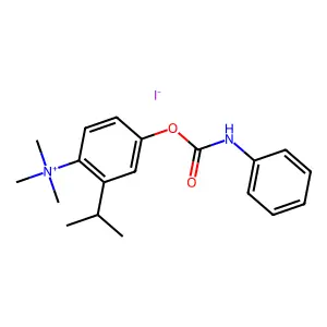 Ammonium, (4-hydroxy-o-cumenyl)trimetnyl-, iodide, phenylcarbamate structure